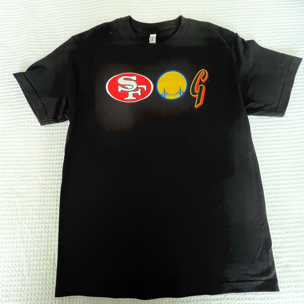 Black T-Shirt with SF Sports Logos
